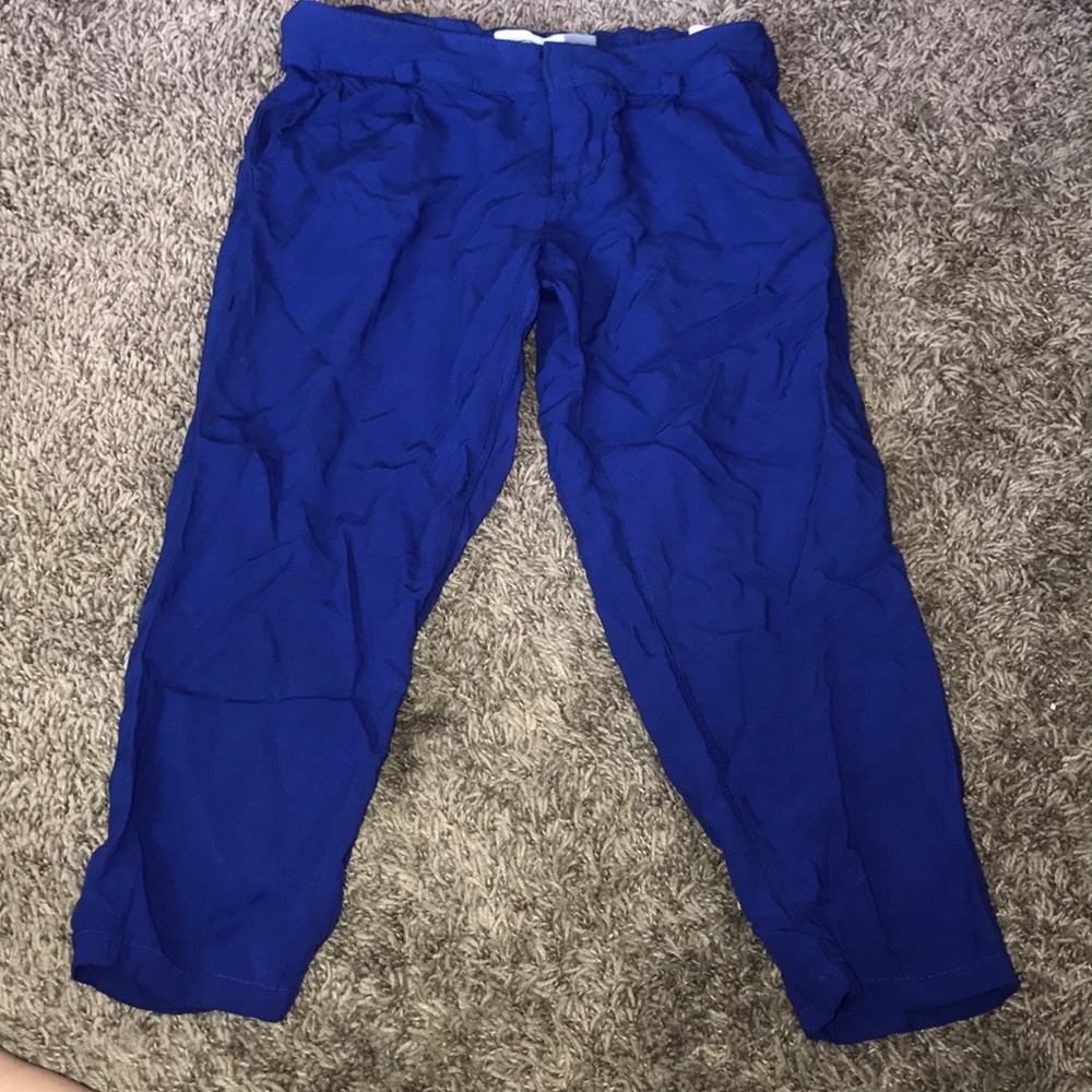 Blue crop pants